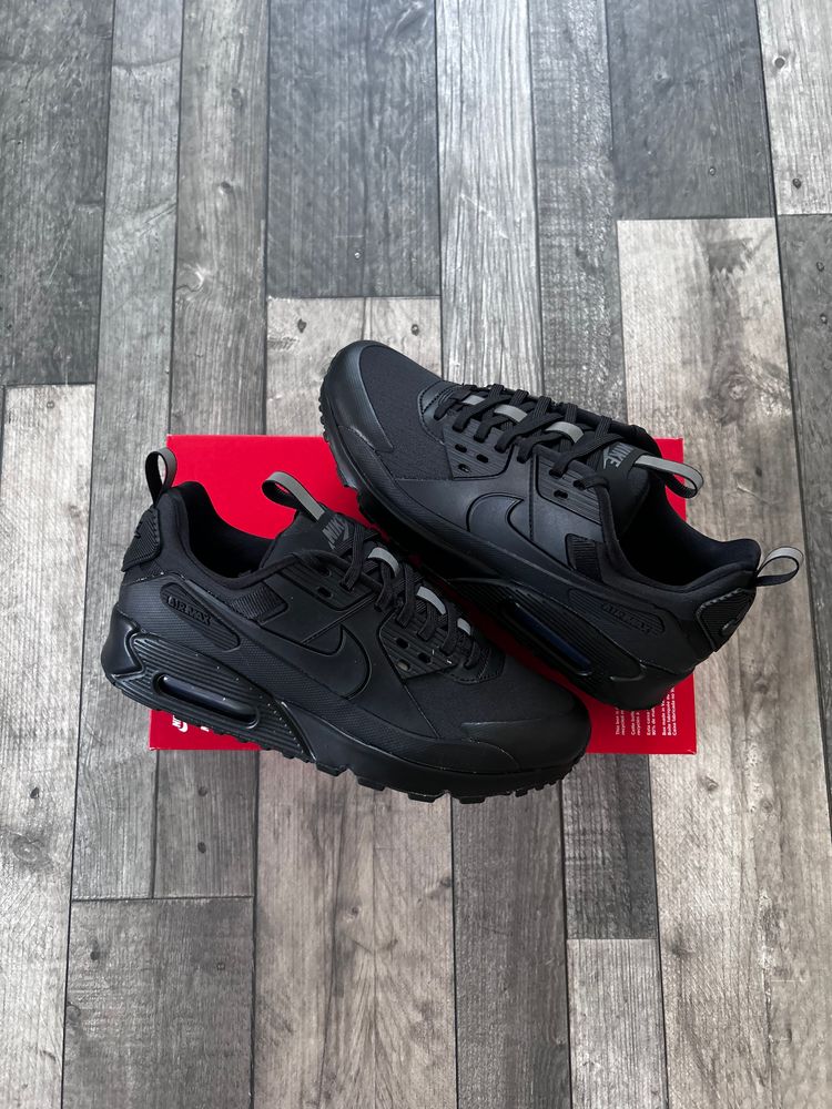 Nike Air Max 90 Drift Triple Black Reflective Trainers - HQ1416-001