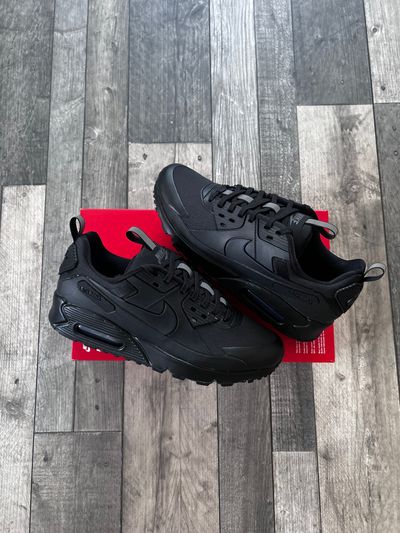 Nike Air Max 90 Drift Triple Black Reflective Trainers - HQ1416-001