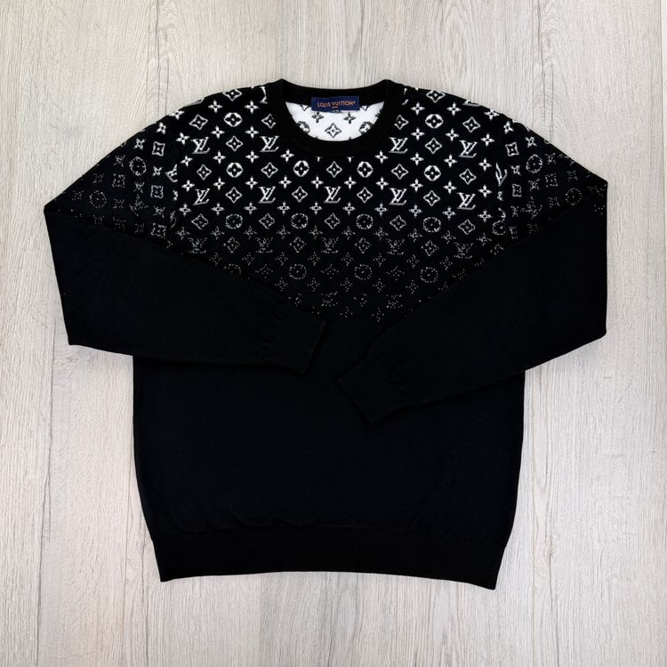 Louis Vuitton Men’s Black Gradient Crewneck Jumper - XL image 4