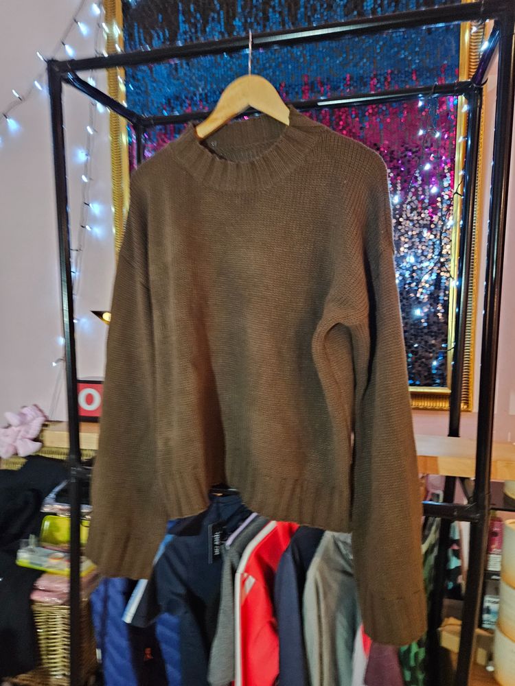 Brown Knitted Sweater