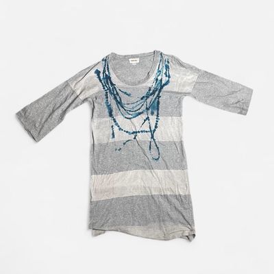 Diesel Women'S Striped Long Sleeve Top