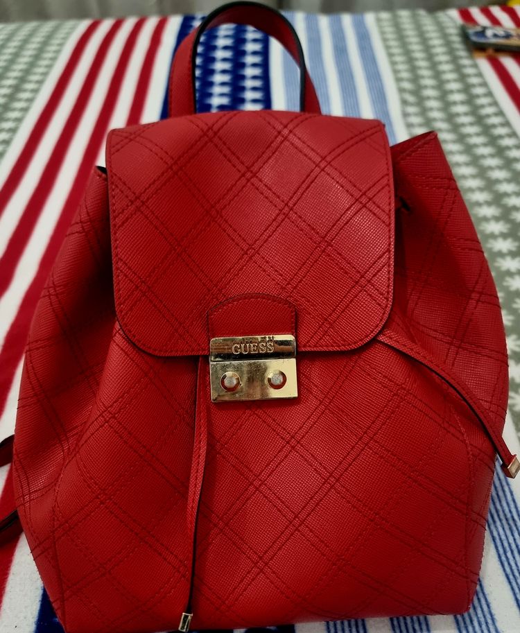 Guess Red Backpack