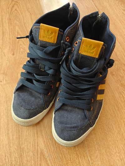 Adidas nizza hi denim & gold vintage 2011 trampki męskie 43