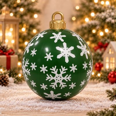 LED Green Christmas Ornament Ball