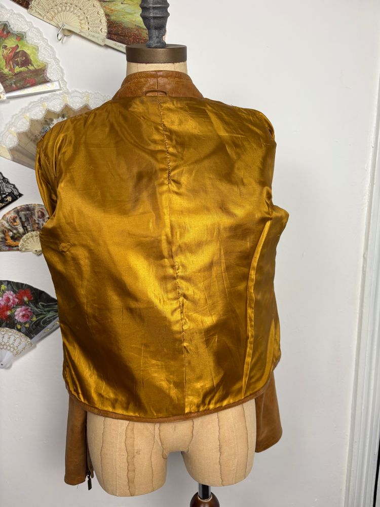 Vintage 90s/00s Handmade leather jacket image 8