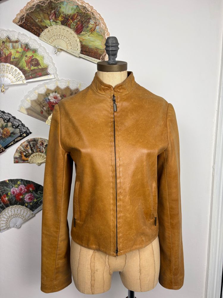 Vintage 90s/00s Handmade leather jacket
