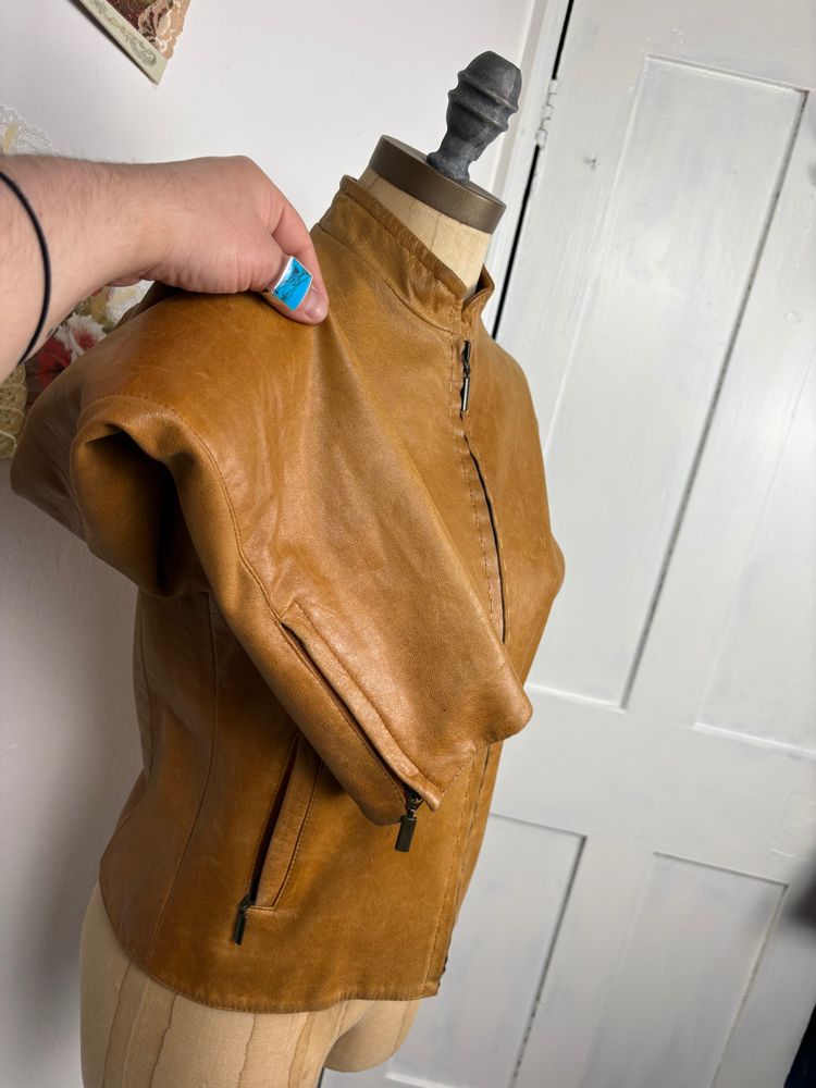 Vintage 90s/00s Handmade leather jacket image 7