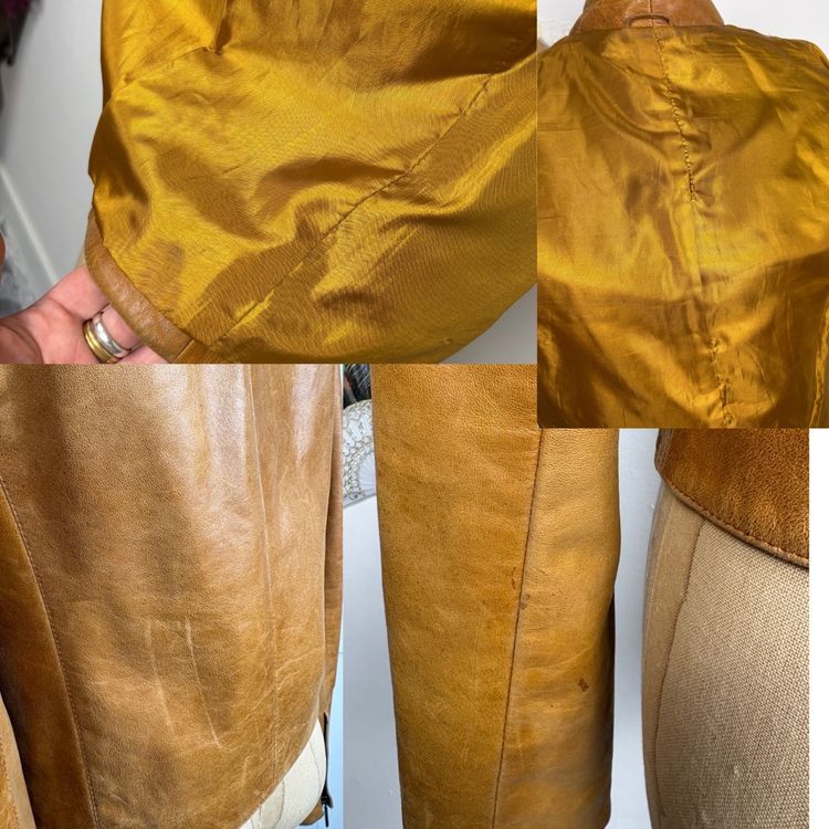 Vintage 90s/00s Handmade leather jacket image 9