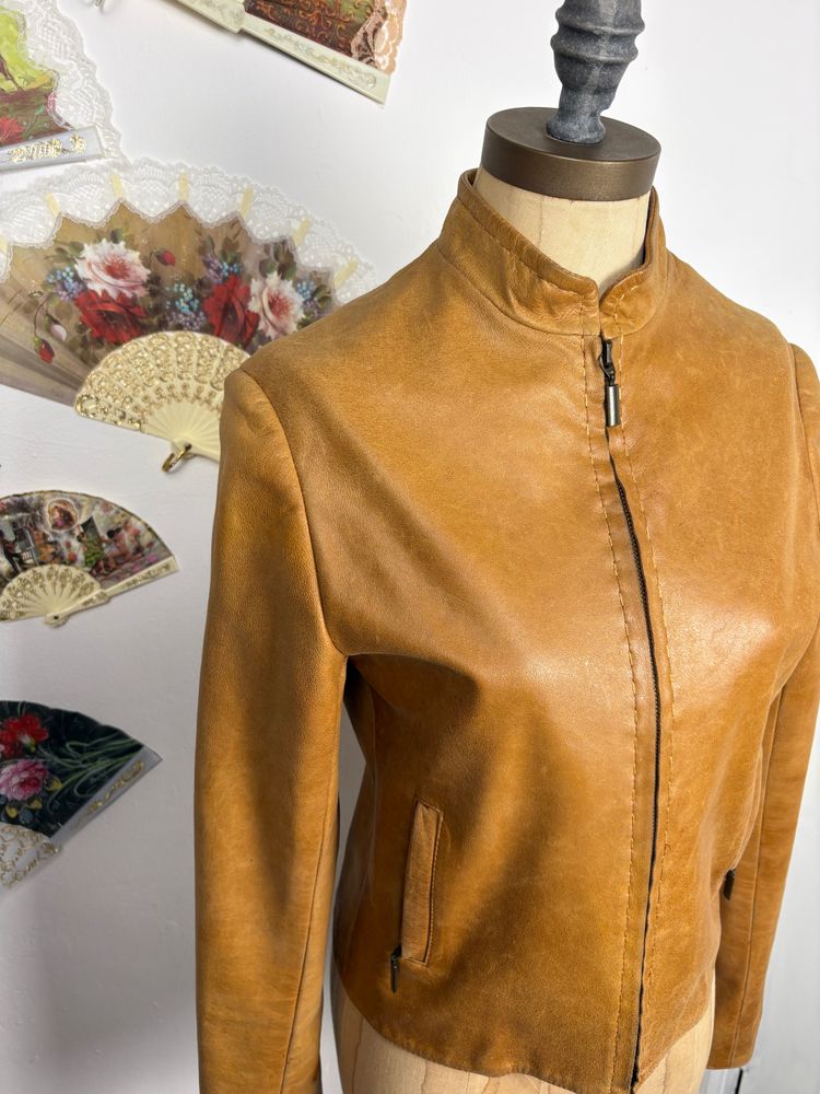 Vintage 90s/00s Handmade leather jacket image 3
