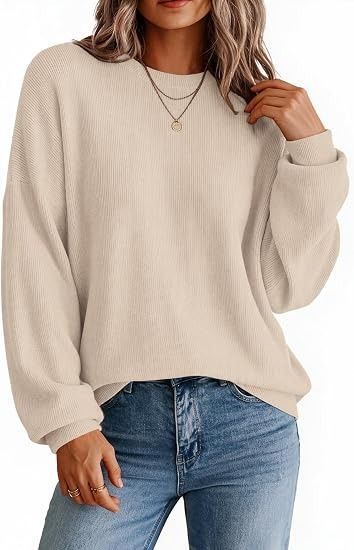Beige Oversized Sweater image 3