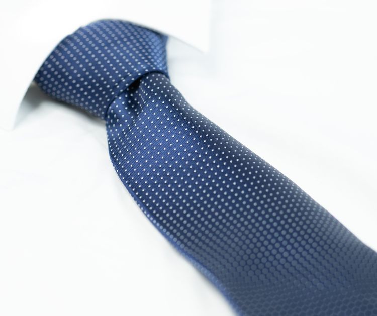 Blue Polka Dot Tie