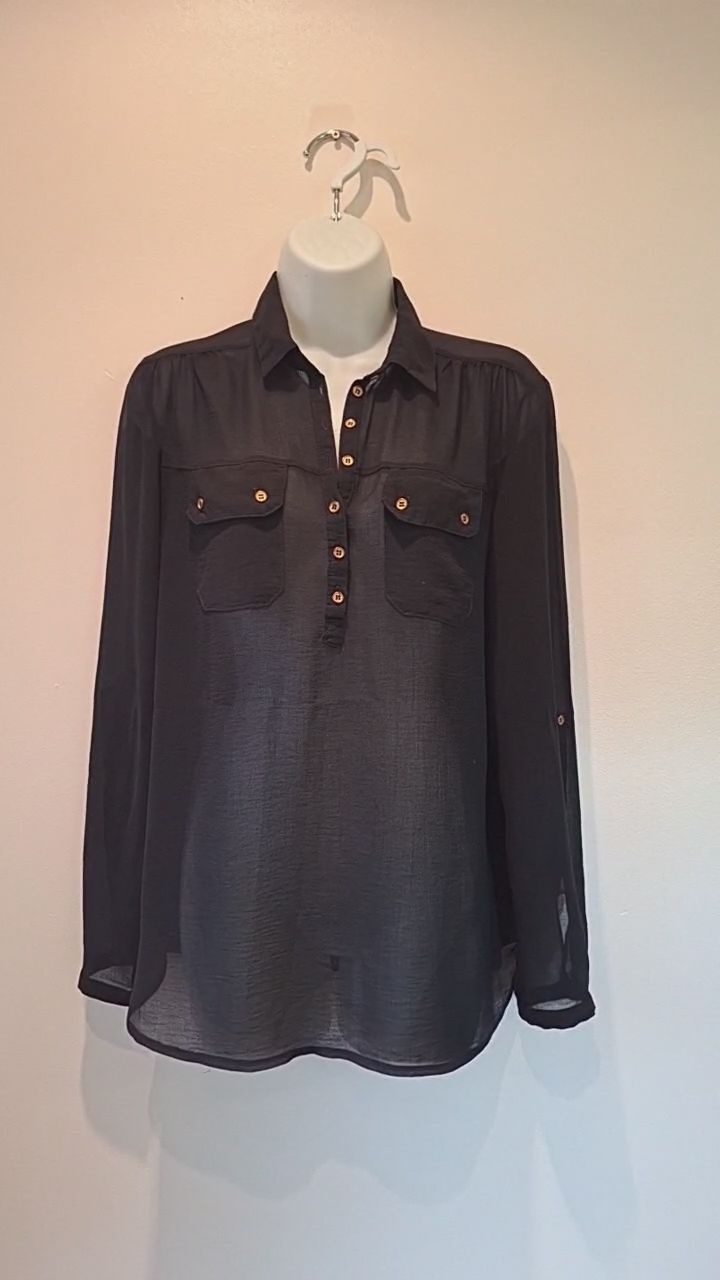 Atmosphere Sheer Shirt Size 10 image 1