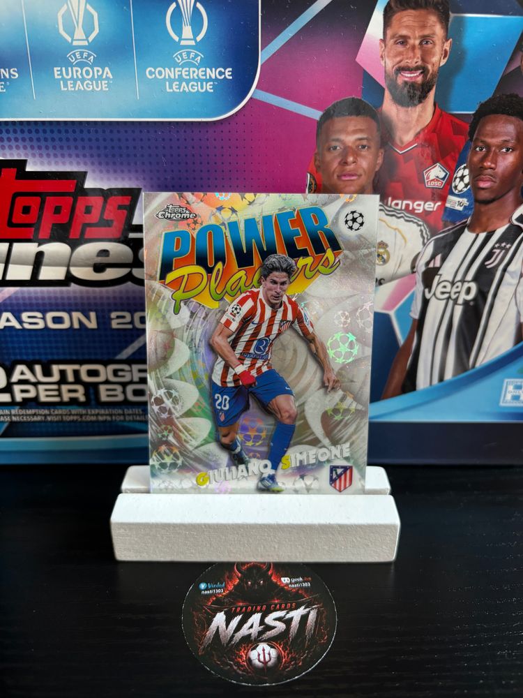 Topps Giuliano Siomeone Power Player Logo Fractor product image