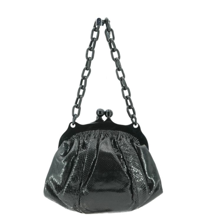 Fendi Vintage Leather Handbag Evening Bag 3