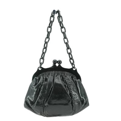Fendi Vintage Leather Handbag Evening Bag 3