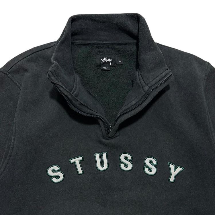 Stussy Spellout Quarter Zip Pullover image 4
