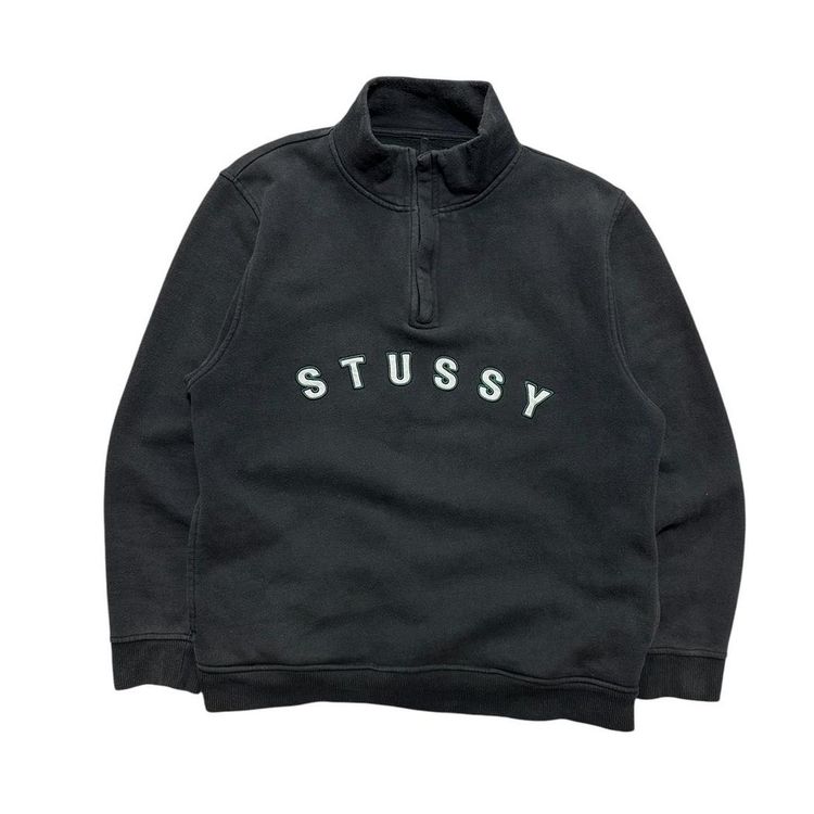 Stussy Spellout Quarter Zip Pullover image 1