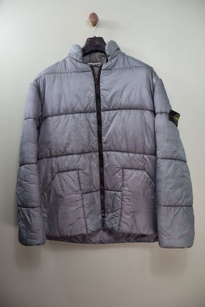Stone Island Grey Vintage Nylon Ripstop Down Jacket 4