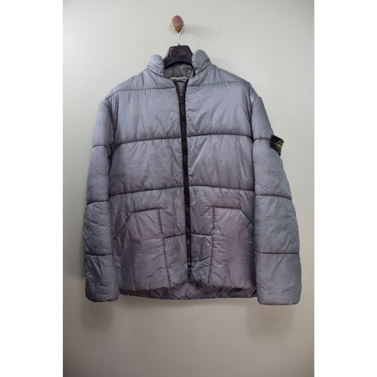 Stone Island Grey Vintage Nylon Ripstop Down Jacket