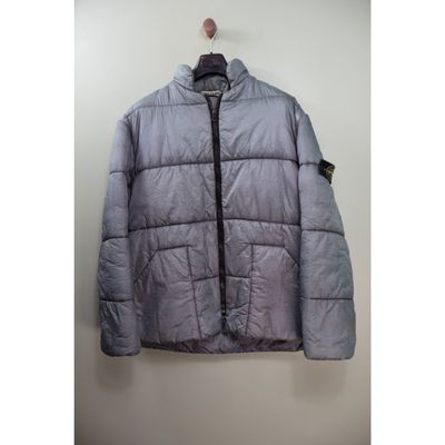 Stone Island Grey Vintage Nylon Ripstop Down Jacket