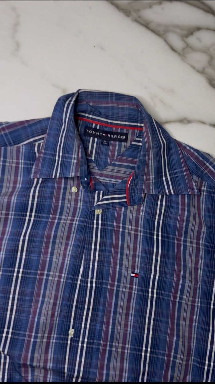 Tommy Hilfiger Tommy Hilfiger men's plaid button-up shirt product image