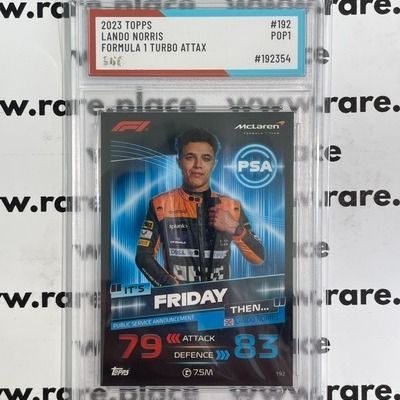 SOC POP 1 Lando Norris #192 2023 Topps Formula 1 Turbo Attax - AU