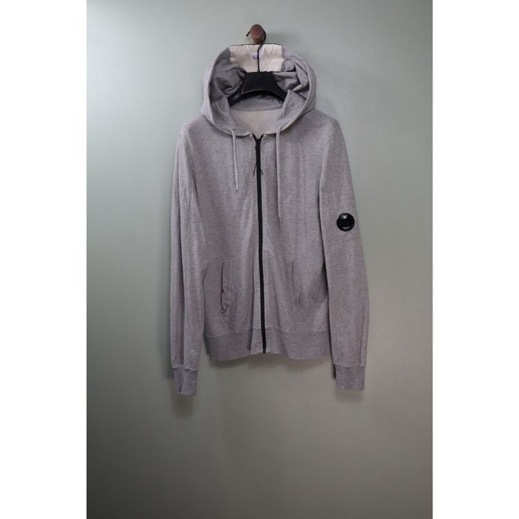 C.P. Company Grey Zipped Hoodie