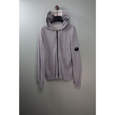 C.P. Company Grey Zipped Hoodie