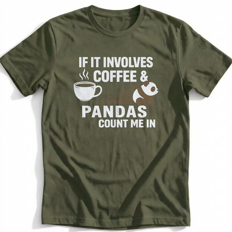 COFFEE & PANDAS 035 T-Shirt AU image 5