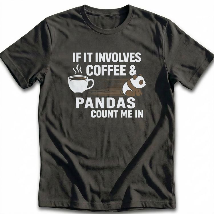 COFFEE & PANDAS 035 T-Shirt AU image 2
