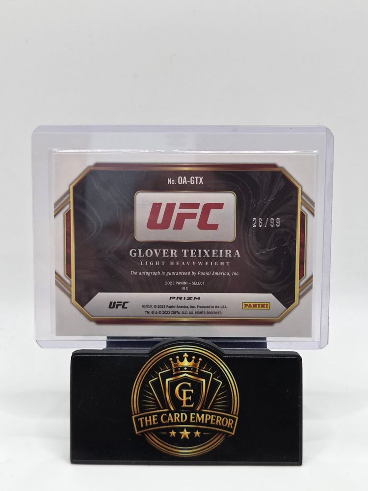 Immagine di Glover Teixeira (Light Heavyweight) 29/99 Autographed Card Select UFC 2023 2