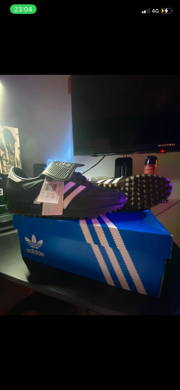 Adidas Originals Adidas Black Cleats Shoes product image