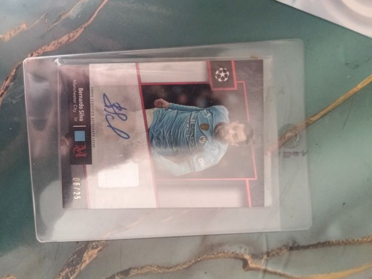 Football Trading Card bernardo silva firma/25