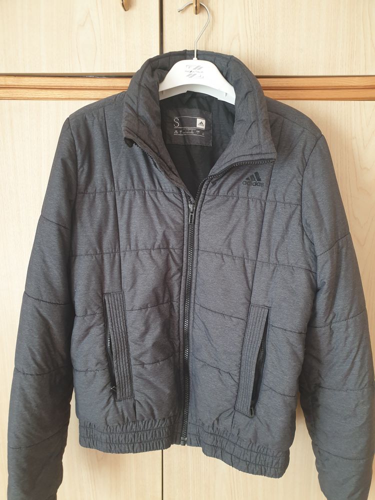 Adidas grey padded jacket