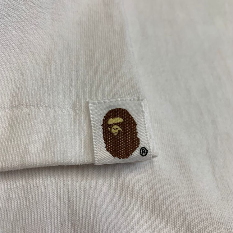 Bape Large Shin Kamen Rider Shocker Emblem ABC White T-Shirt A Bathing Ape imagen 10