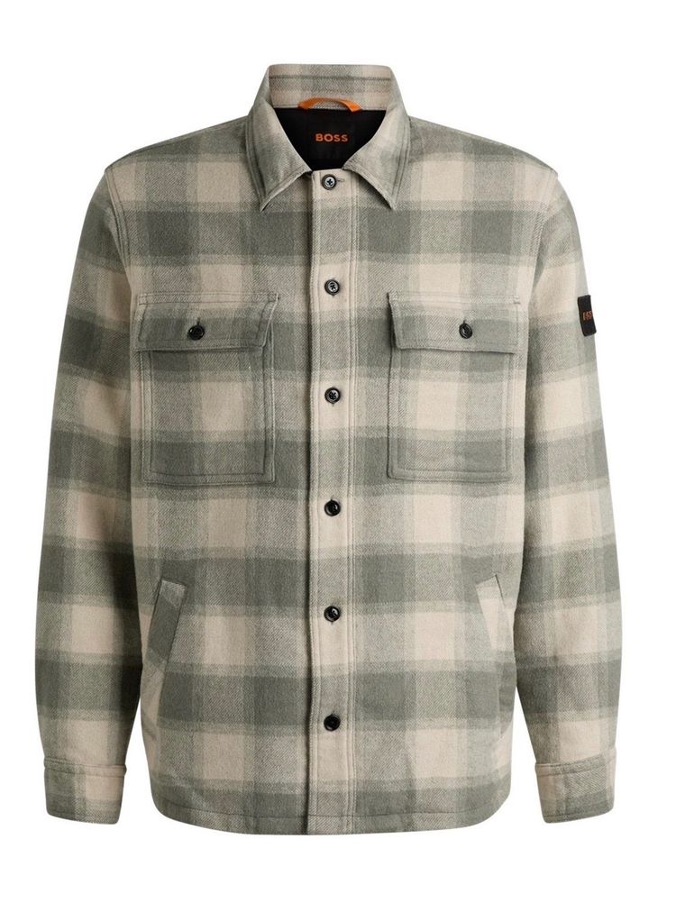Boss Checked Over Shirt Jacket