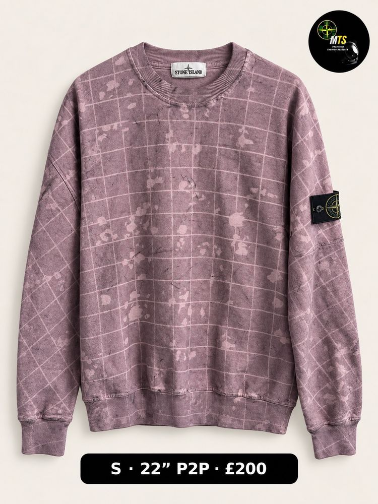 2519 Stone Island laser camo dust sweatshirt 22” p2p image 1