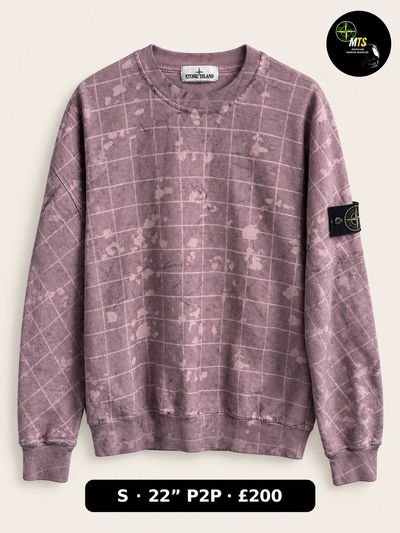 2519 Stone Island laser camo dust sweatshirt 22” p2p