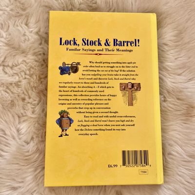 Lock, Stock & Barrel (Past Times) Familiar Sayings & Their Meanings 1998 BNWOT Hard Cover Book 2