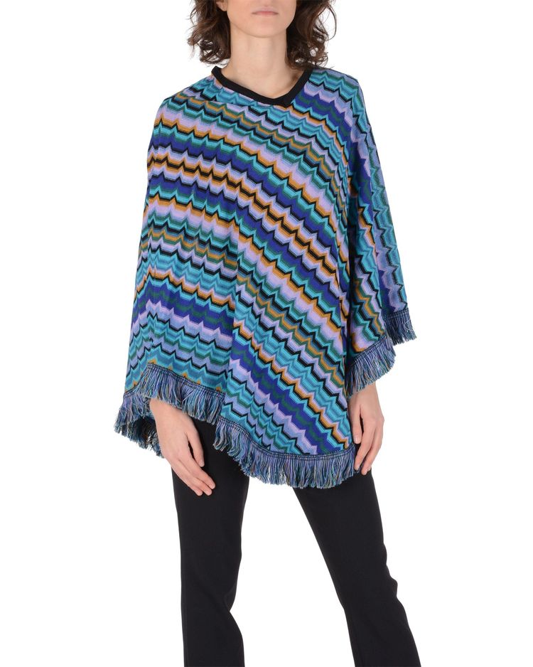 Missoni Woman Poncho Multicolor PO1QWOD68180002 obraz 1