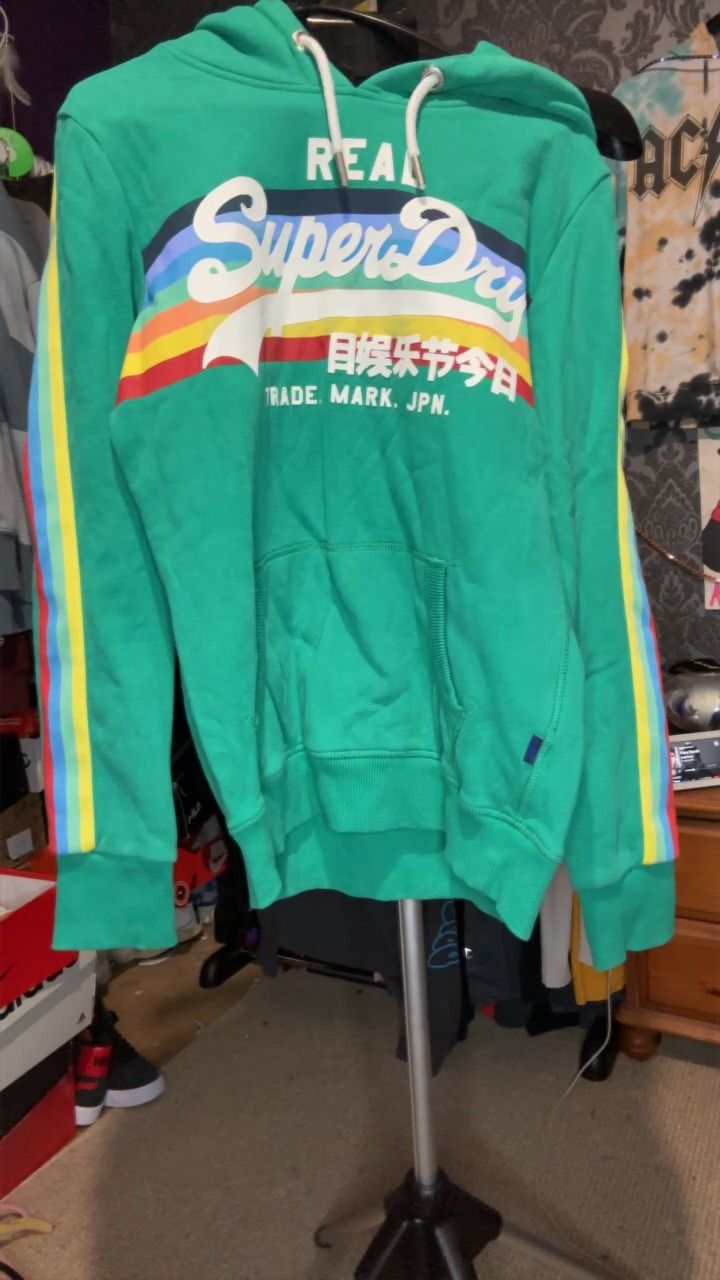 Superdry super dry hoodie size uk 10 ladies product image