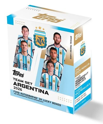 Topps Team Set Argentina 2026 Trading Cards. SE ABRE EN DIRECTO