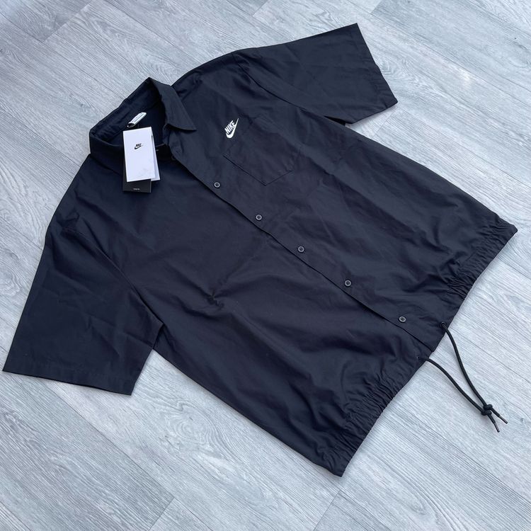 Nike Club Short Sleeve Oxford Button Down Shirt - Black [FN3902-010]