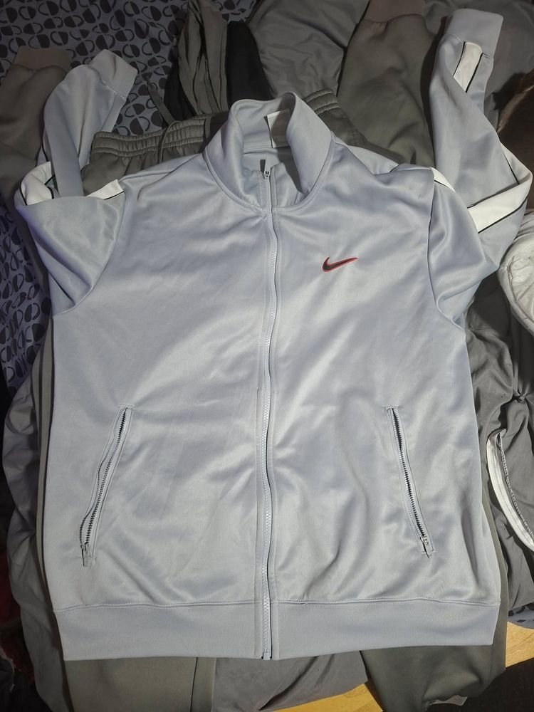 Nike White Zip-Up Jacket