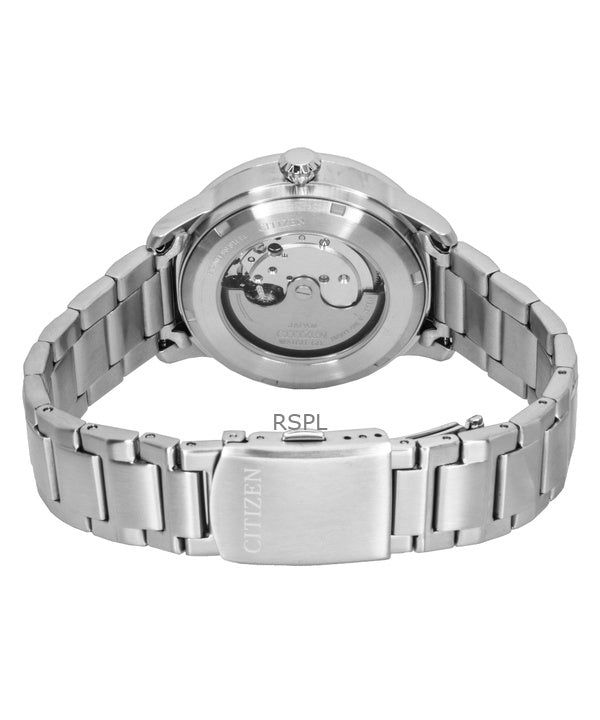 Citizen Urban Military Stainless Steel Black Dial Automatic NJ0190-51E 100M Men's Watch image 5
