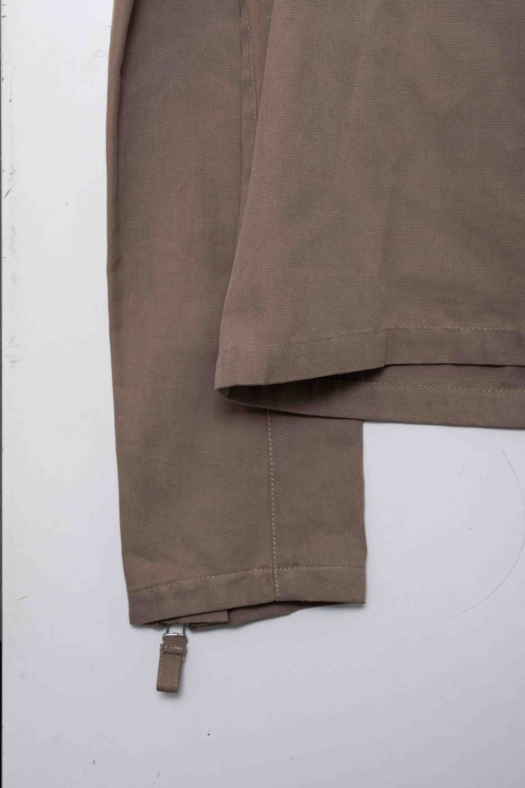 Helmut Lang Vintage Cotton Canvas Moto Biker Jacket image 7