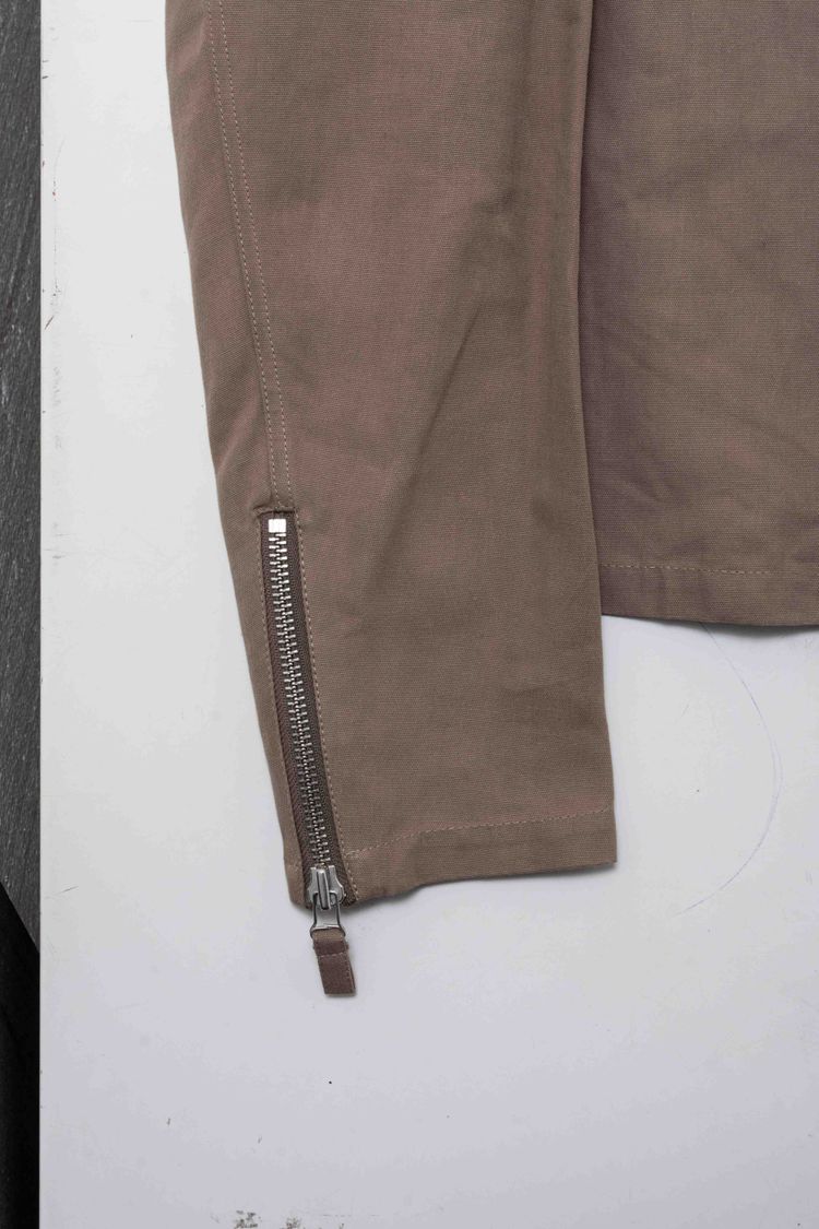 Helmut Lang Vintage Cotton Canvas Moto Biker Jacket image 6