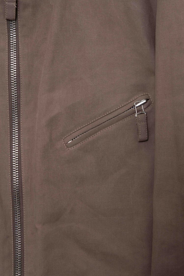 Helmut Lang Vintage Cotton Canvas Moto Biker Jacket image 13
