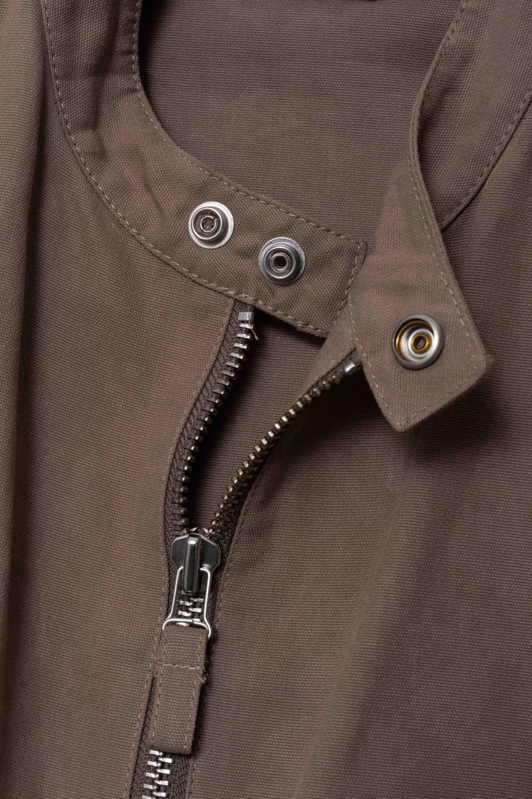 Helmut Lang Vintage Cotton Canvas Moto Biker Jacket image 10