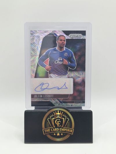 Joleon Lescott (Everton) Autographed Card Prizm Premier League 2024-2025